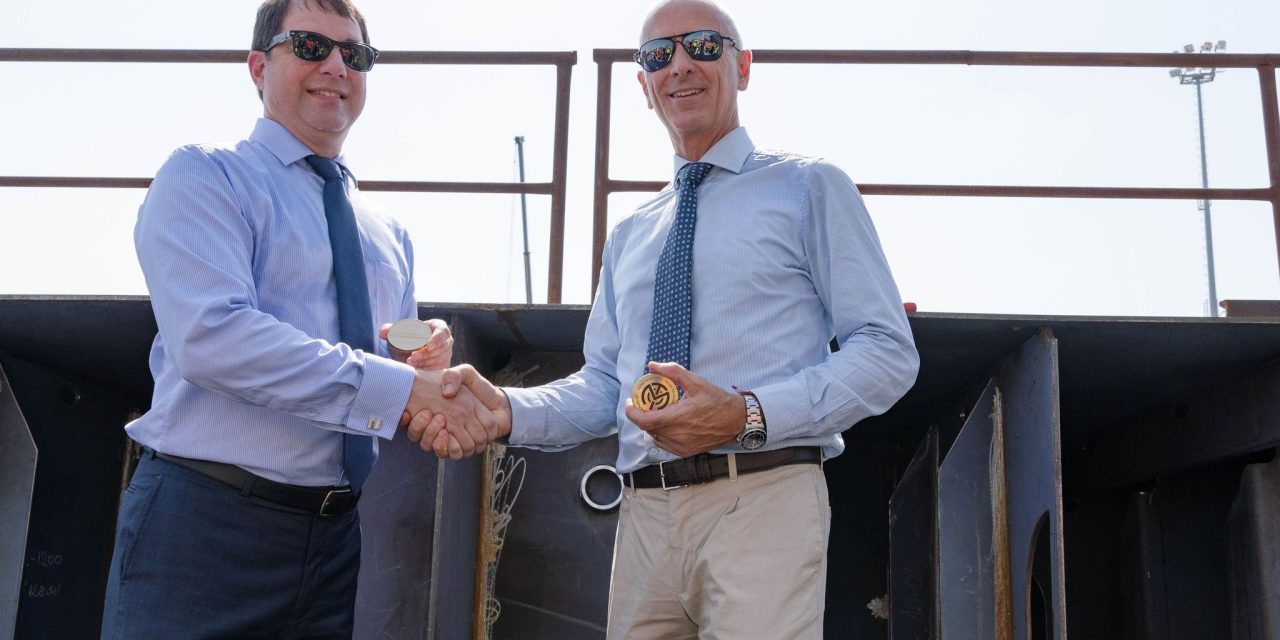 A San Giorgio di Nogaro posata la chiglia dello yacht di Aman<h2 class='anw-subtitle'>Nel cantiere T. Mariotti l'imbarcazione superlusso progettata dalla triestina Meccano Engineering</h2>