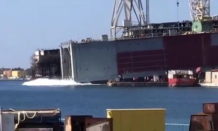 Cantiere Scoglio Olivi di Pola vara bacino galleggiante<h2 class='anw-subtitle'>La costruzione, la prima dopo sette anni, è stata realizzata per un cliente israeliano</h2>